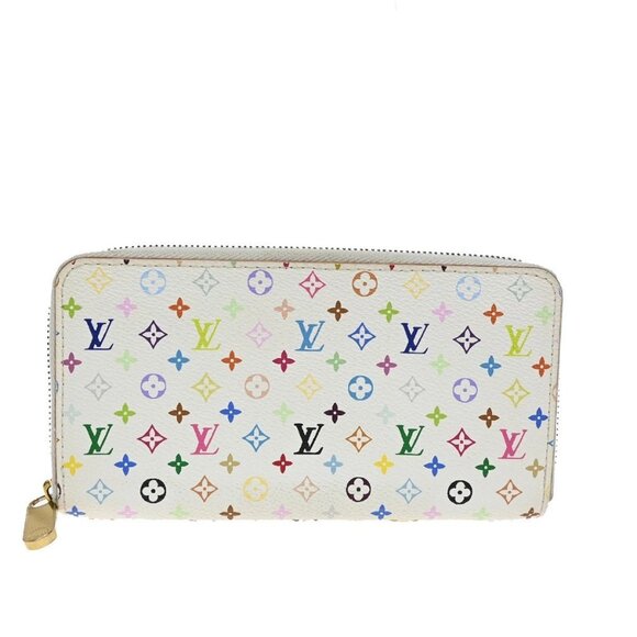 LOUIS VUITTON Zippy Wallet Monogram Multi Leather White Beige M60049 34KB167 - Picture 1 of 16